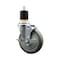 Service Caster 5'' Gray Poly Swivel 1-7/8'' Expanding Stem Caster with Brake SCC-EX20S514-PPUB-TLB-178 - alternate 1